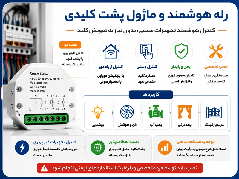 رله هوشمند یکی از تجهیزات خانه هوشمند